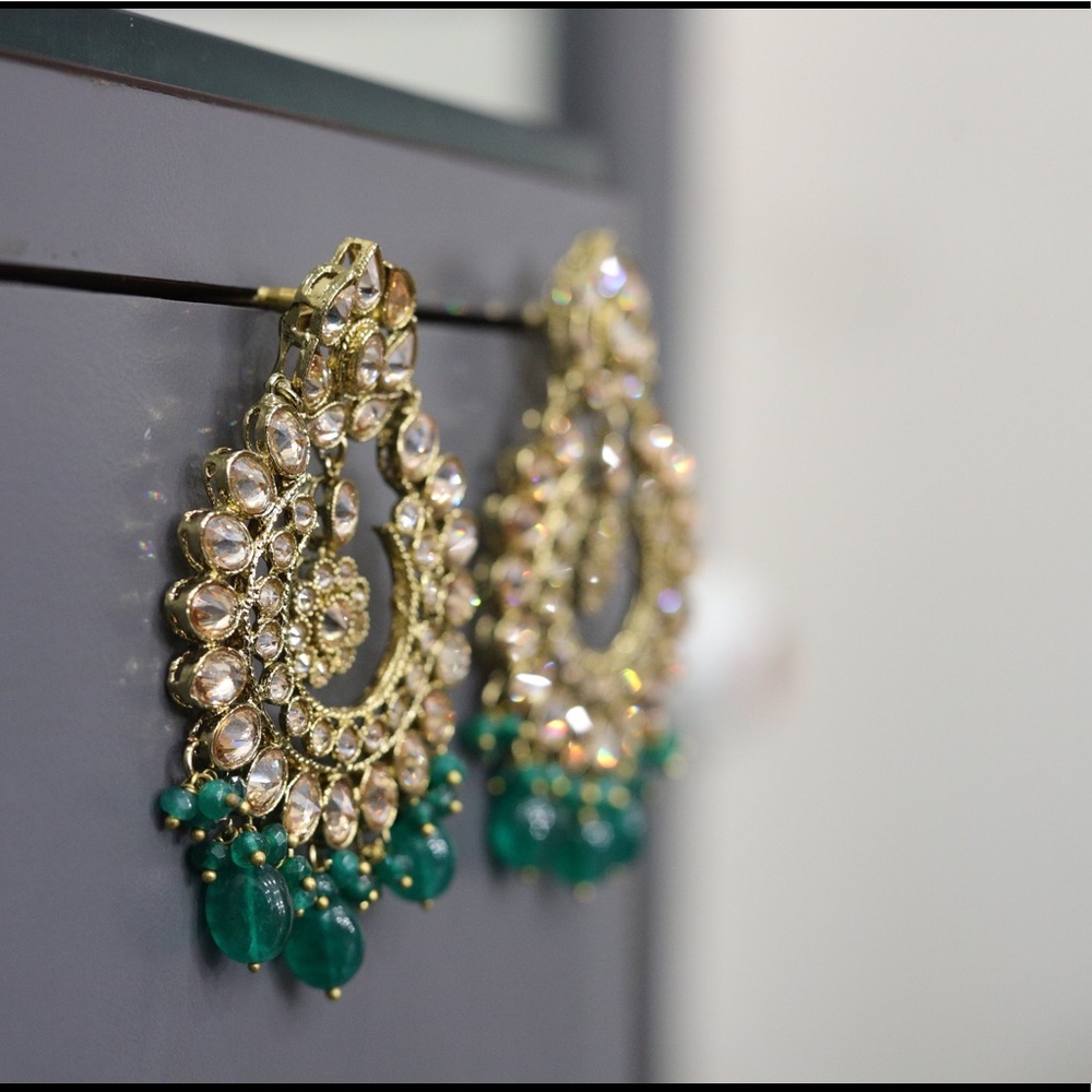 Fancy big earrings